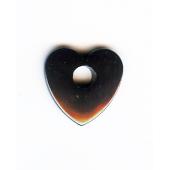 Hematite Charms  Heart